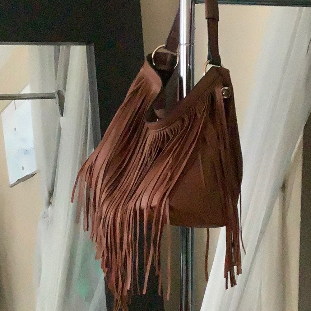 Brown Vegan shingle purse